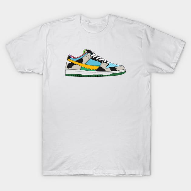 Running Sneakers T-Shirt by HSDESIGNS